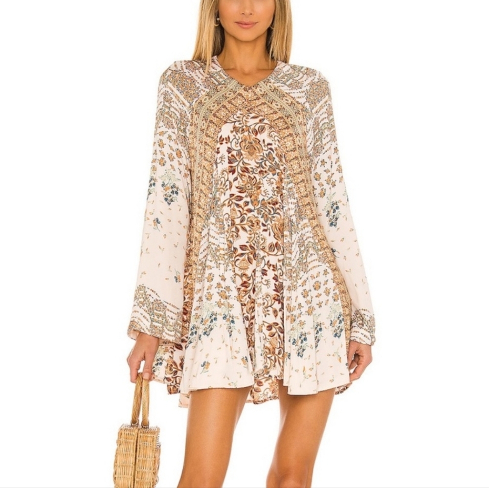 NWT Free People Floral Bohemian Dress - size M